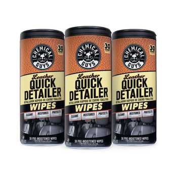 LEATHER QUICK DETAILER WIPES 3-PACK KIT